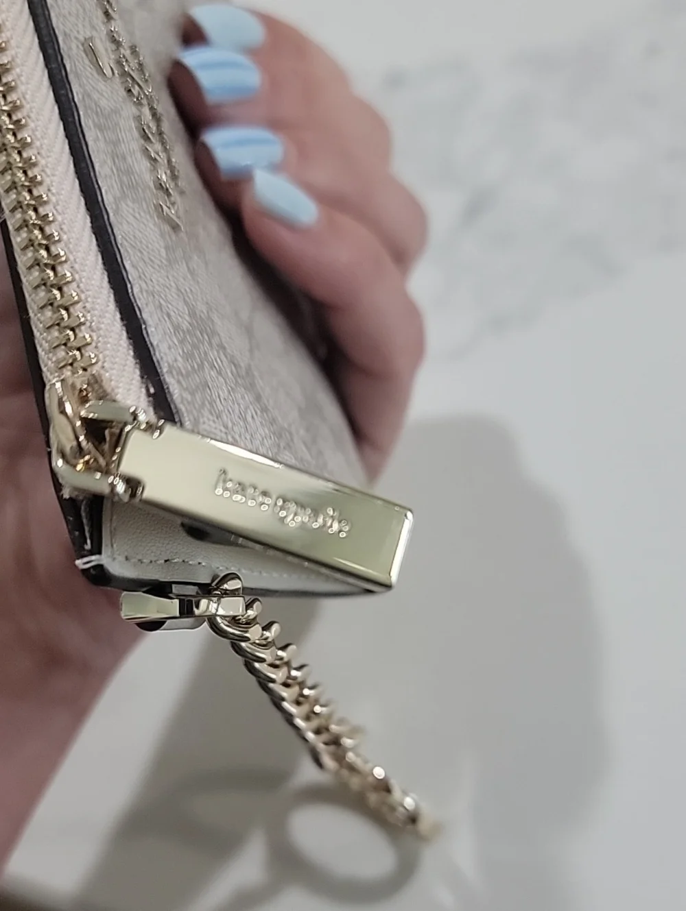 kate spade Neutral Floral Zip Keyring Card Holder